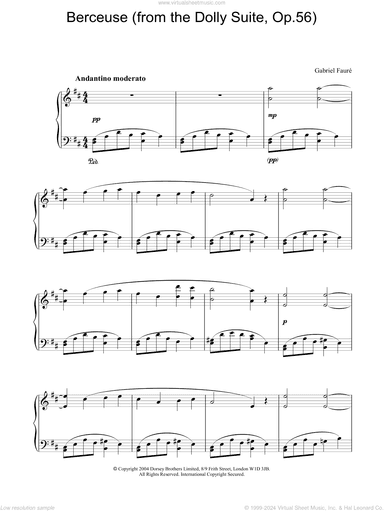 Berceuse (from the Dolly Suite, Op.56)