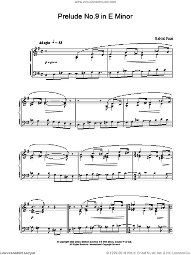Prelude No.9 in E Minor