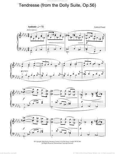 Tendresse (from the Dolly Suite, Op.56)