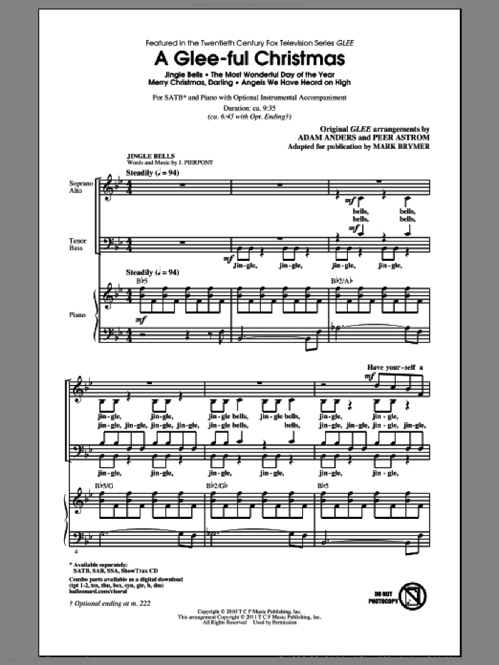 A Glee-ful Christmas (Choral Medley)(arr. Mark Brymer)