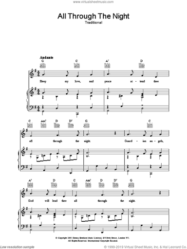 All Through The Night (Chorus Only)