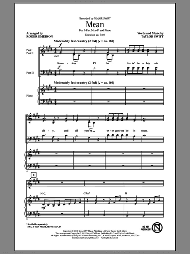 Mean (arr. Roger Emerson)