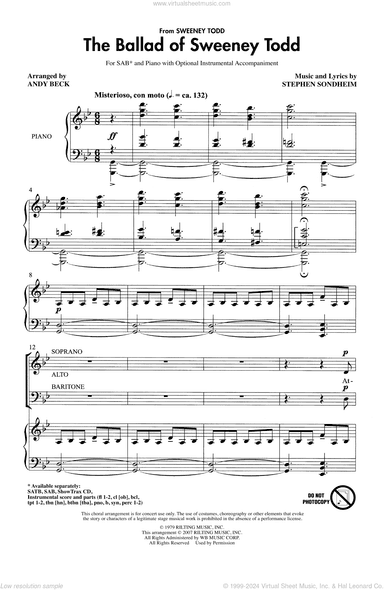 The Ballad Of Sweeney Todd