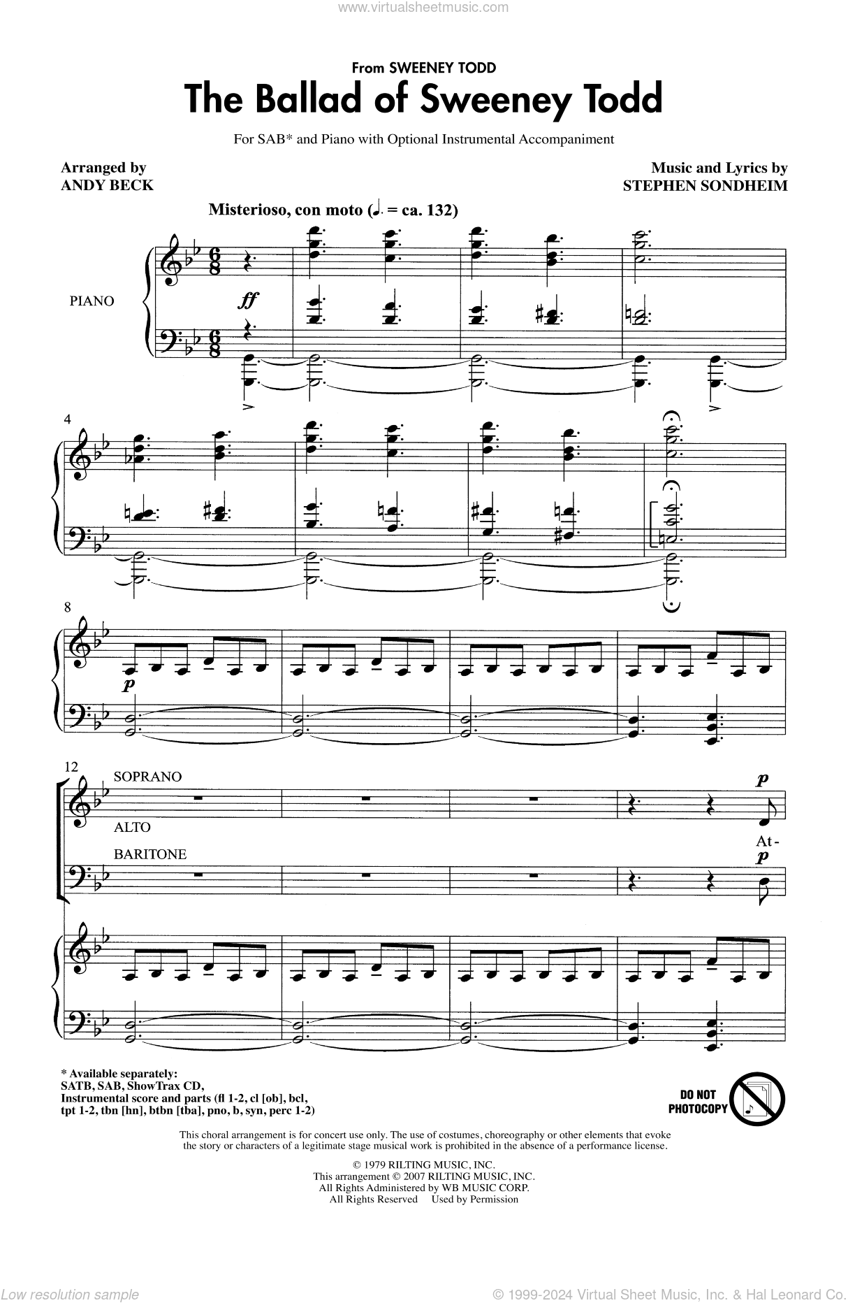 The Ballad Of Sweeney Todd