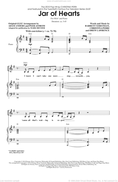Jar Of Hearts (adapted by Mark Brymer)