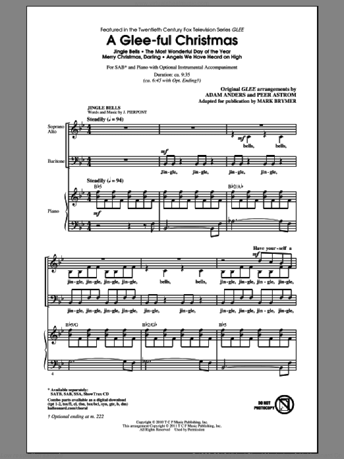 A Glee-ful Christmas (Choral Medley)(arr. Mark Brymer)