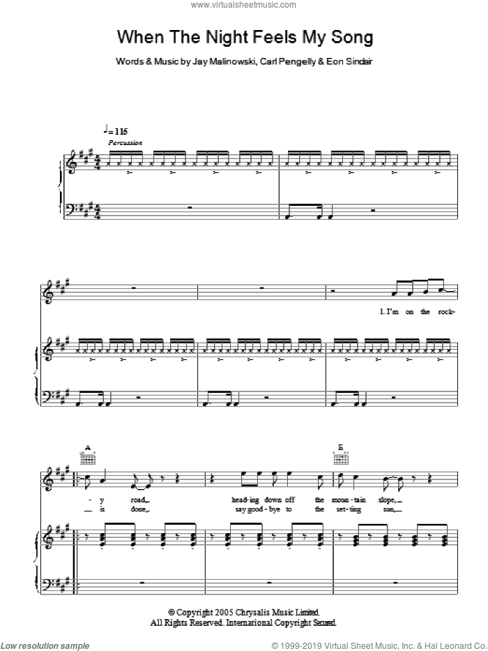 When The Night Feels My Song