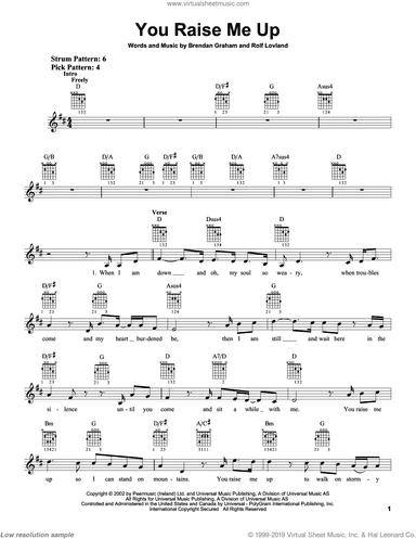 You Raise Me Up, (easy)