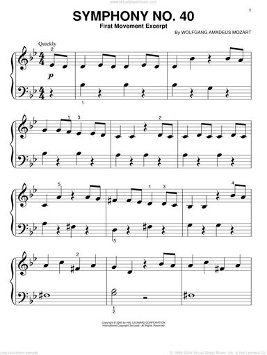 Symphony No. 40 in G Minor, First Movement Excerpt
