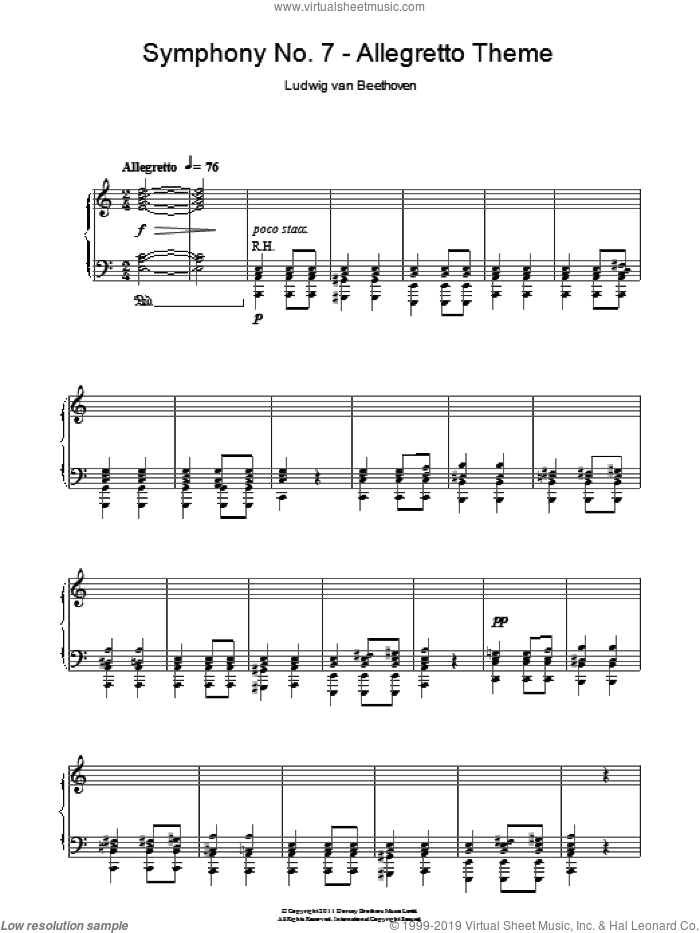 2nd Movement Theme - Allegretto (from Symphony No.7)