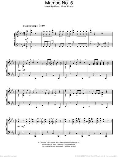Mambo No. 5 (A Little Bit Of...), (intermediate)