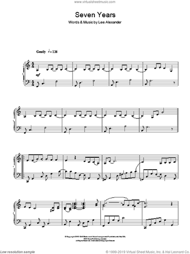 Seven Years, (intermediate)