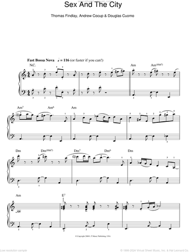 Theme from Sex And The City, (easy)