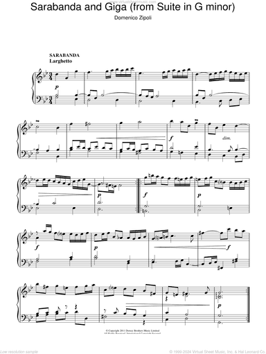 Sarabanda And Giga (from The Suite In G Minor)