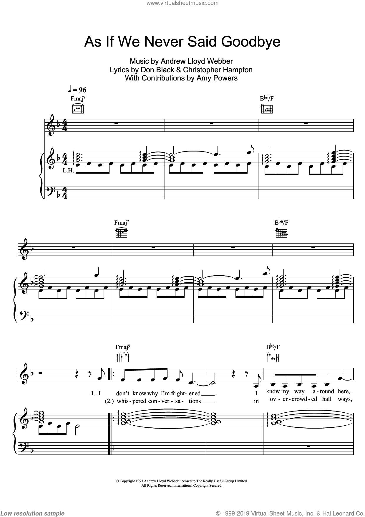 As If We Never Said Goodbye (from Sunset Boulevard)