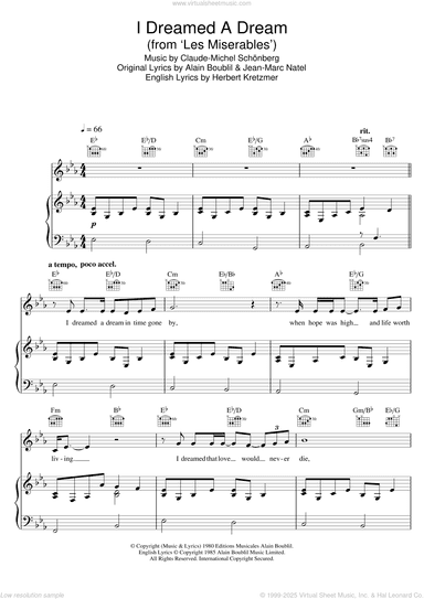 I Dreamed A Dream (from Les Miserables)