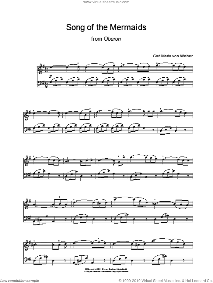 Song Of The Mermaids (from Oberon)