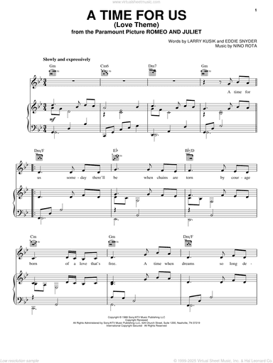 A Time For Us (Love Theme)