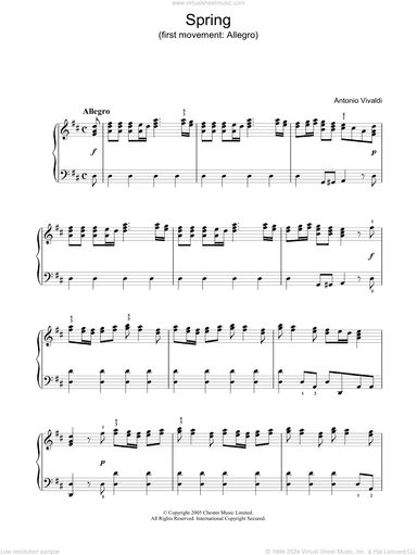 Spring (first movement: Allegro)