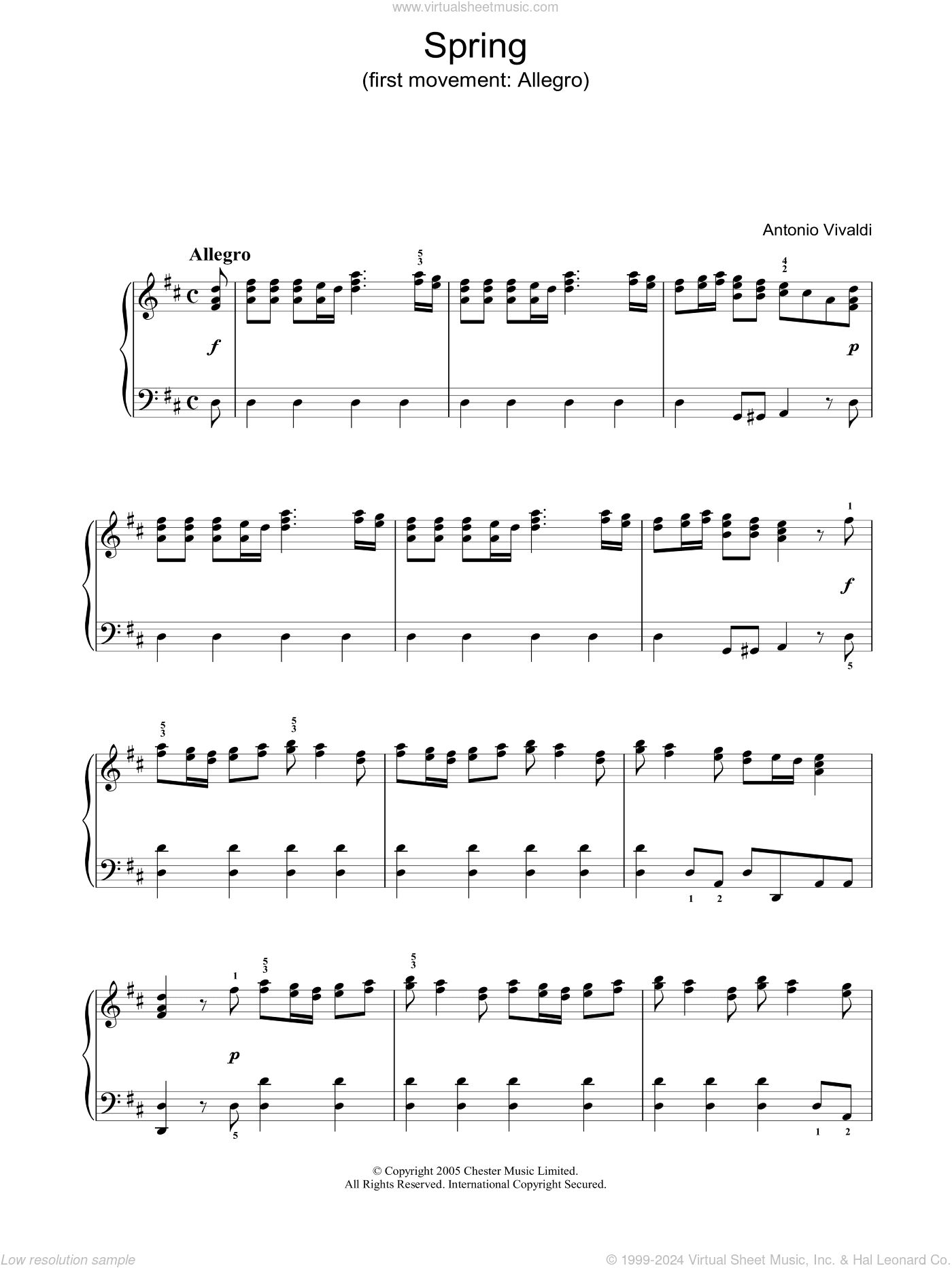 Spring (first movement: Allegro)