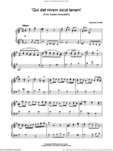 'Qui dat nivem sicut lanam' (from 'Lauda Jerusalem')