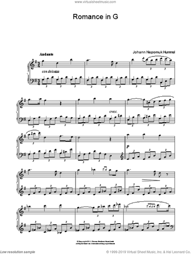 Romance In G Op.52 No.4