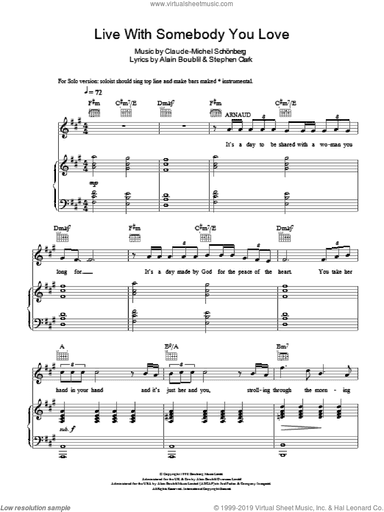 Live With Somebody You Love (from Martin Guerre)