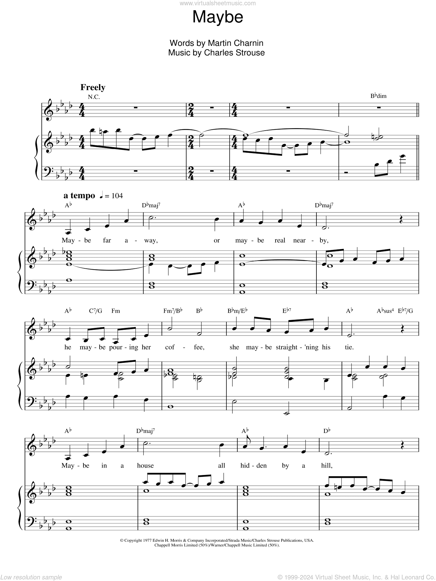 Maybe (from Annie) (1982 Original motion picture version)