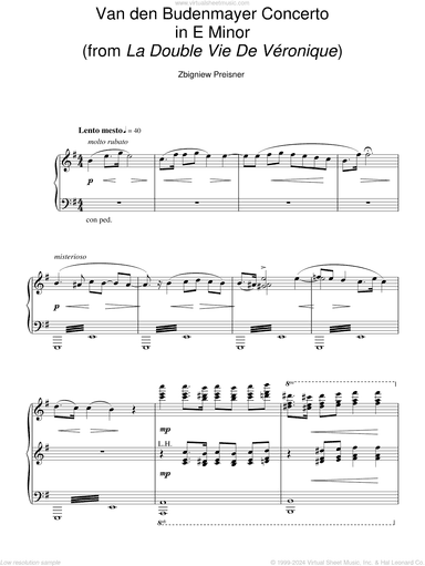 Van Den Budenmayer Concerto In E Minor (from La Double Vie De Veronique)