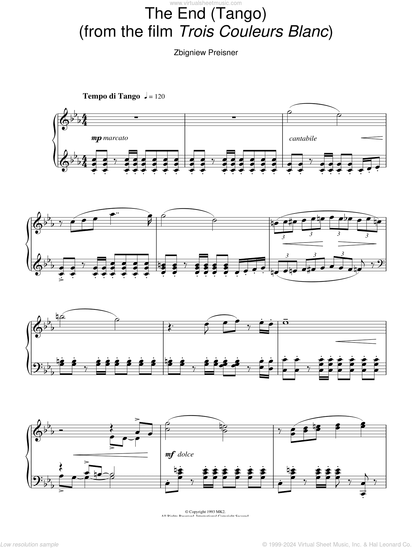 The End (Tango) (from Trois Couleurs Blanc)