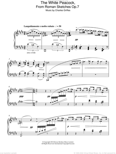 The White Peacock, From Roman Sketches Op. 7