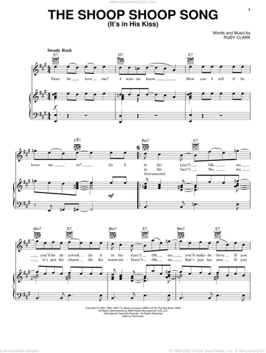 The Shoop Shoop Song (It's In His Kiss)