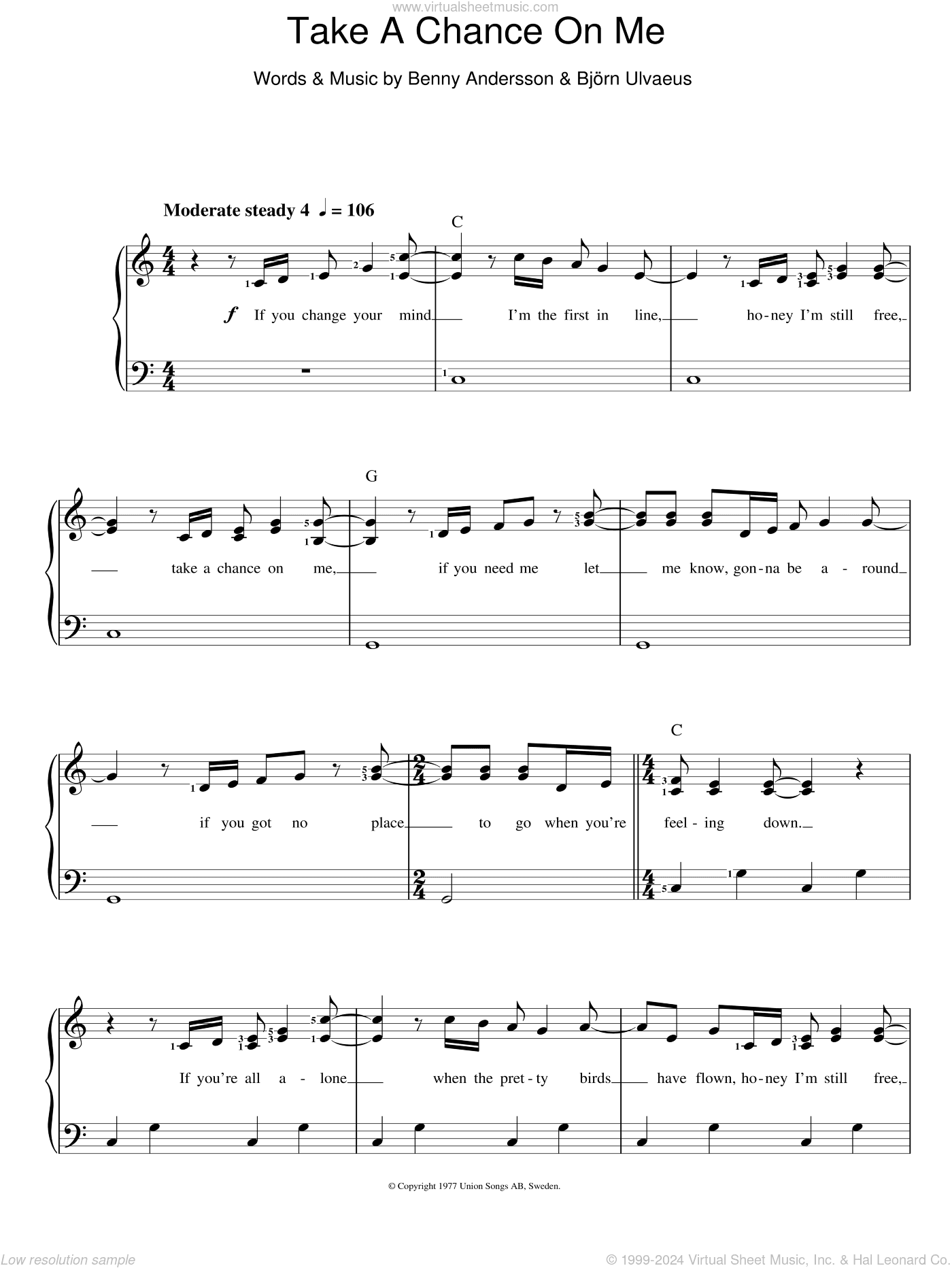 Take A Chance On Me (abridged)