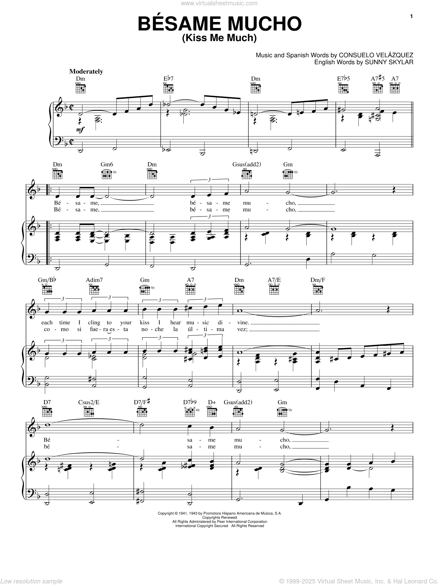 Besame Mucho (Kiss Me Much)