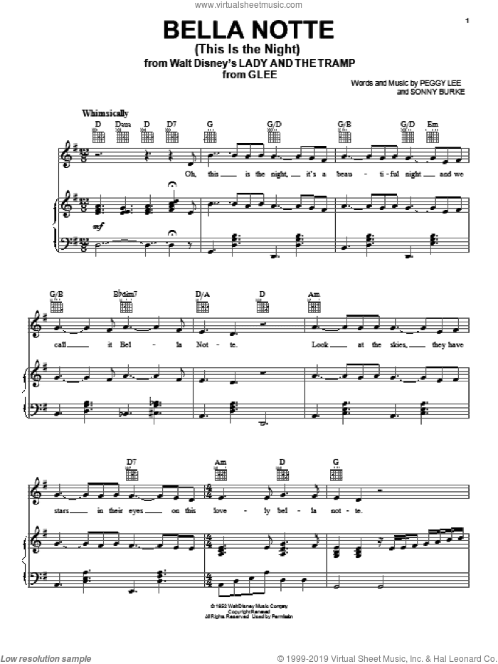 Bella Notte (This Is The Night) (from Lady And The Tramp)