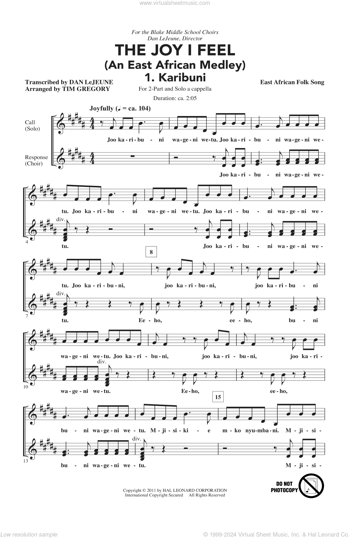 The Joy I Feel (East African Medley)