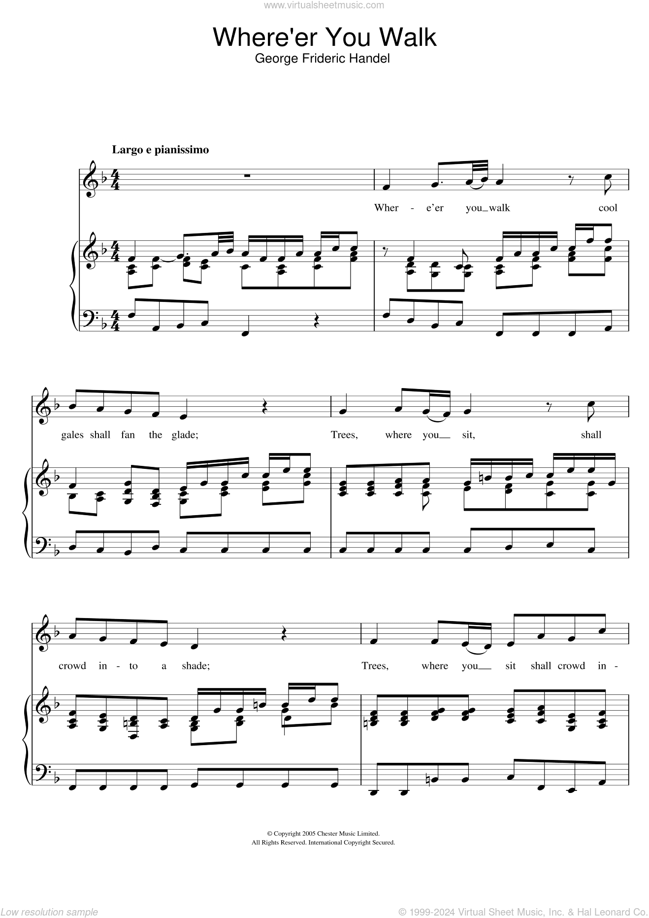 Where'er You Walk (from Semele HWV58)