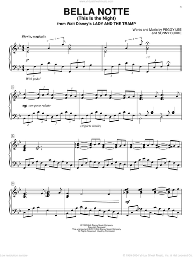 Bella Notte (This Is The Night) (from Lady And The Tramp)