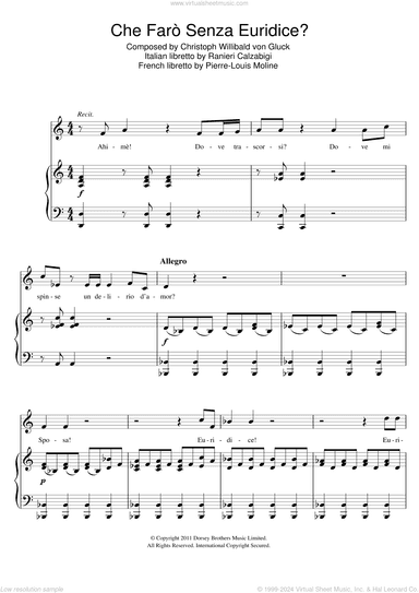 Che Faro Senza Euridice (from Orfeo ed Euridice)