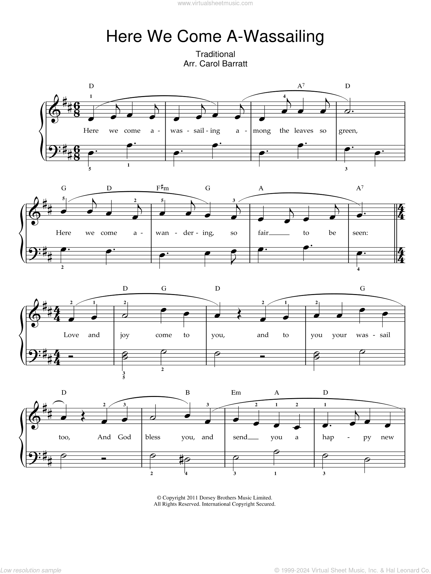 Here We Come A-Wassailing