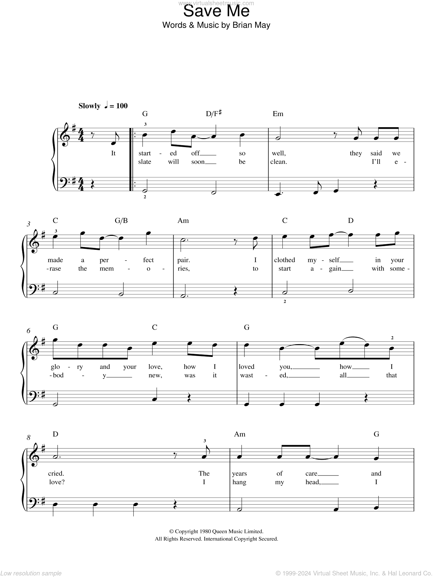 Save Me, (easy)