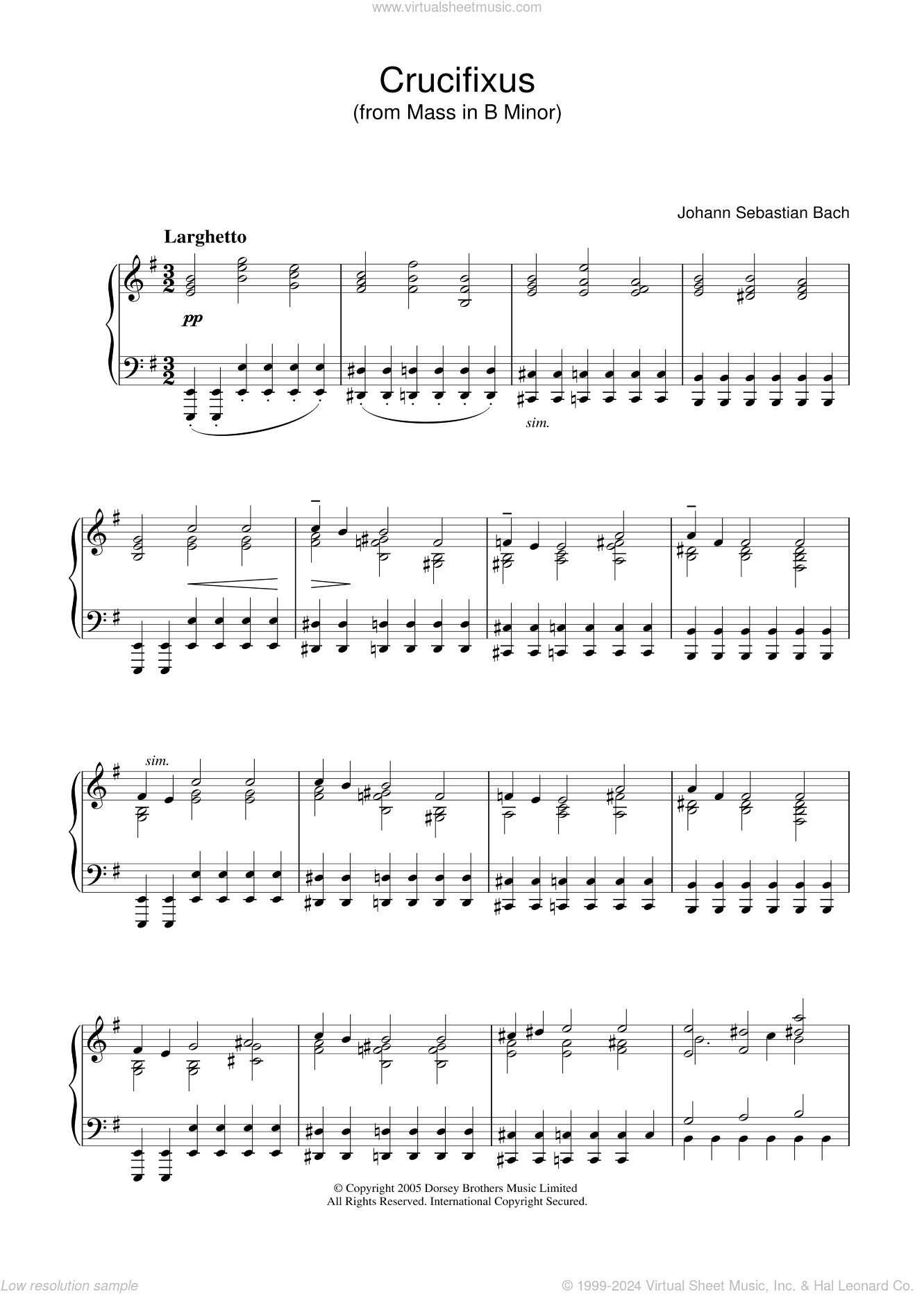 Crucifixus (from Mass In B Minor)