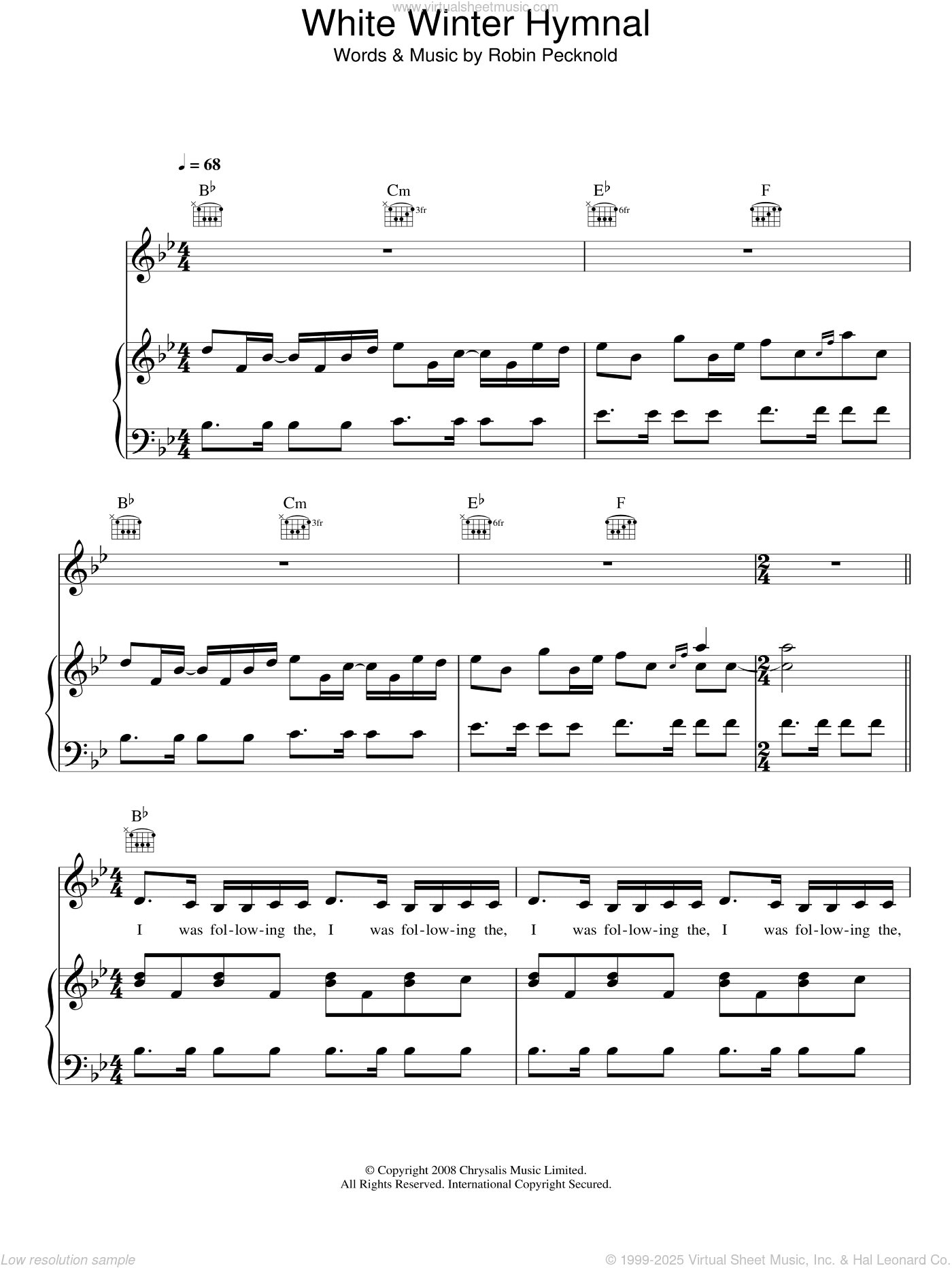 White Winter Hymnal