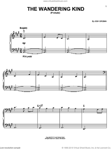 The Wandering Kind (Prelude), (easy)
