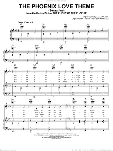 The Phoenix Love Theme (Senza Fine)