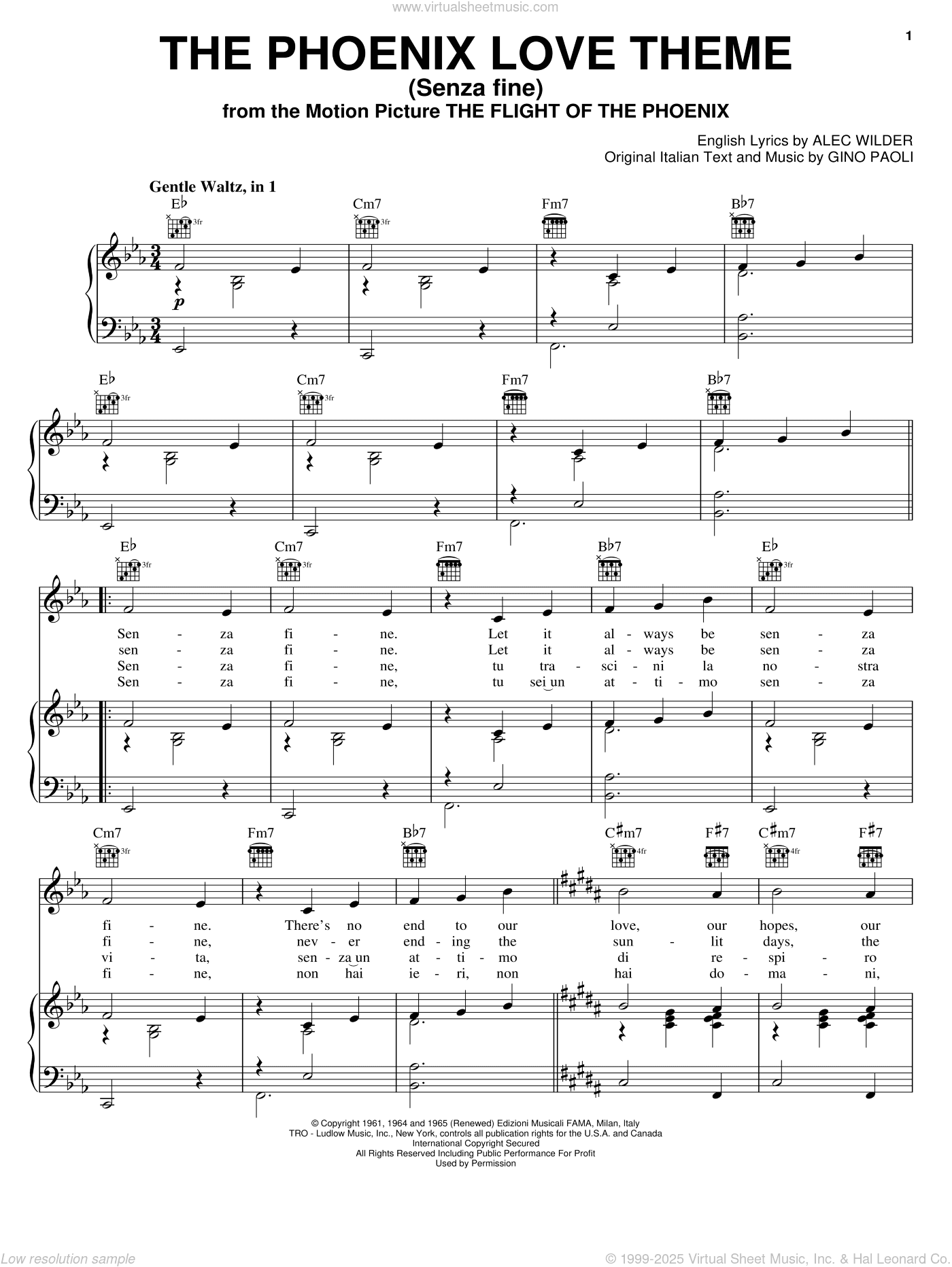 The Phoenix Love Theme (Senza Fine)