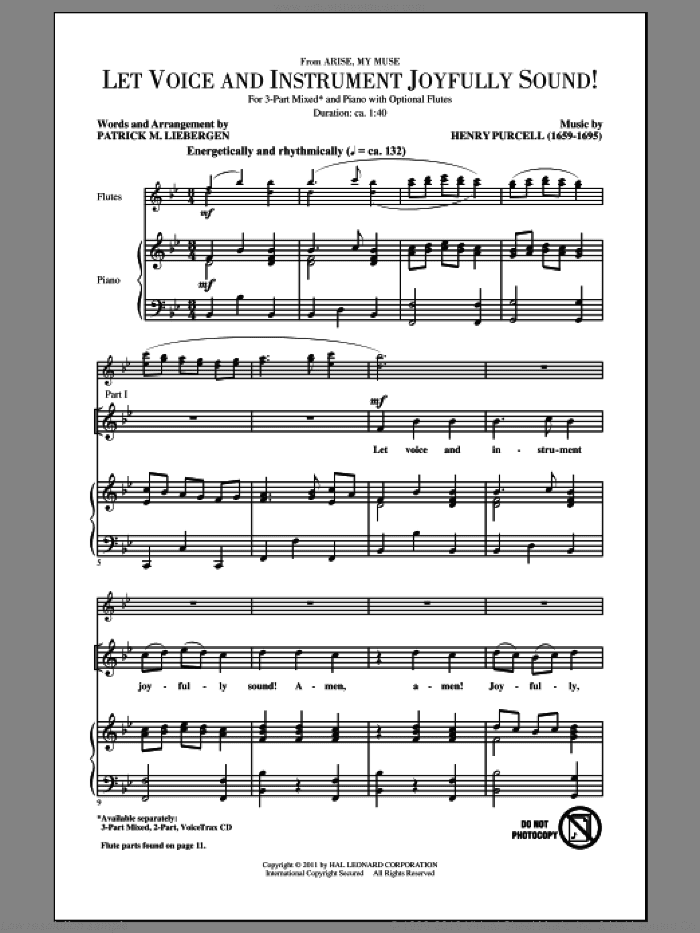 Let Voice And Instrument Joyfully Sound!