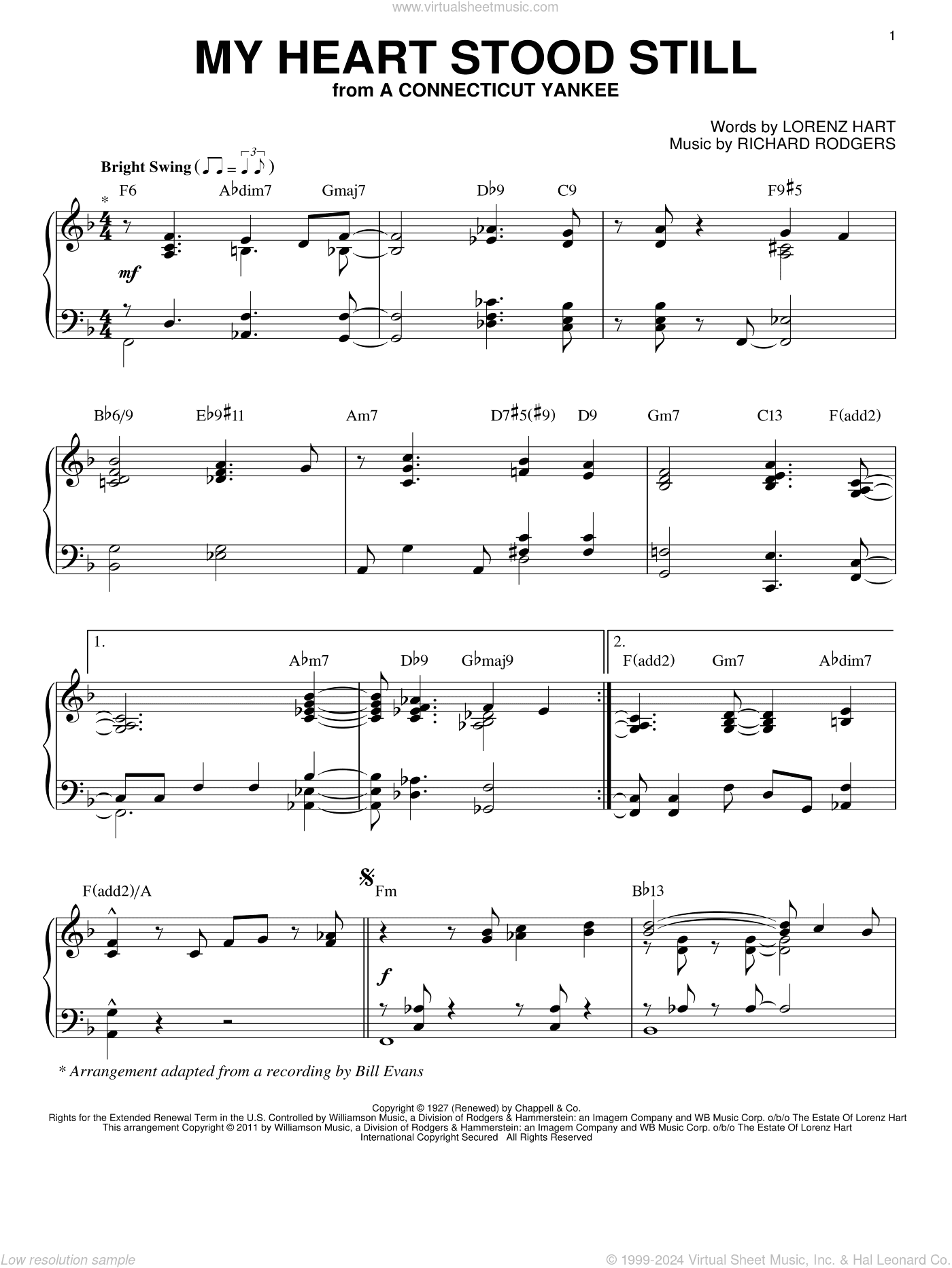 My Heart Stood Still [Jazz version] (arr. Brent Edstrom)