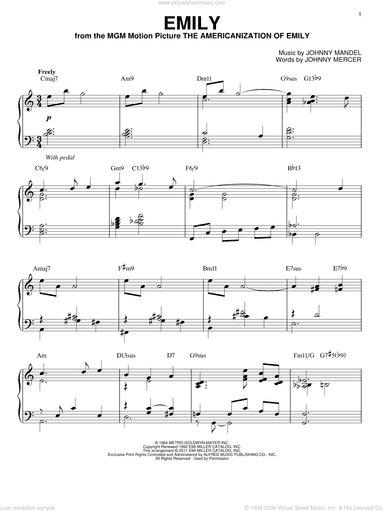 Emily [Jazz version] (arr. Brent Edstrom)