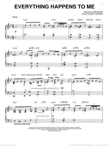 Everything Happens To Me [Jazz version] (arr. Brent Edstrom)